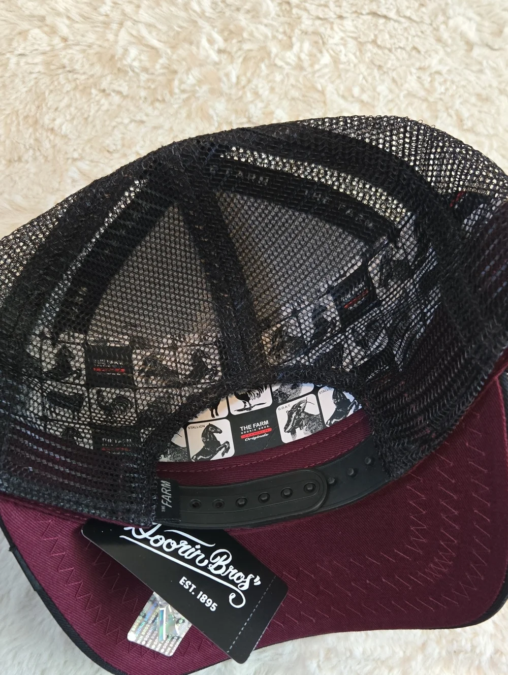 Goorin Bros Maroon and Black 